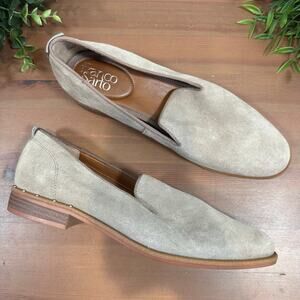 Franco Sarto Beige Suede Loafers